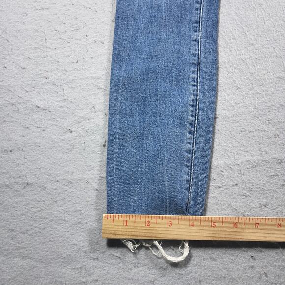 Abercrombie & Fitch Jeans Women 28 High Rise Super Skinny Ankle Distressed Hem - Picture 4 of 11